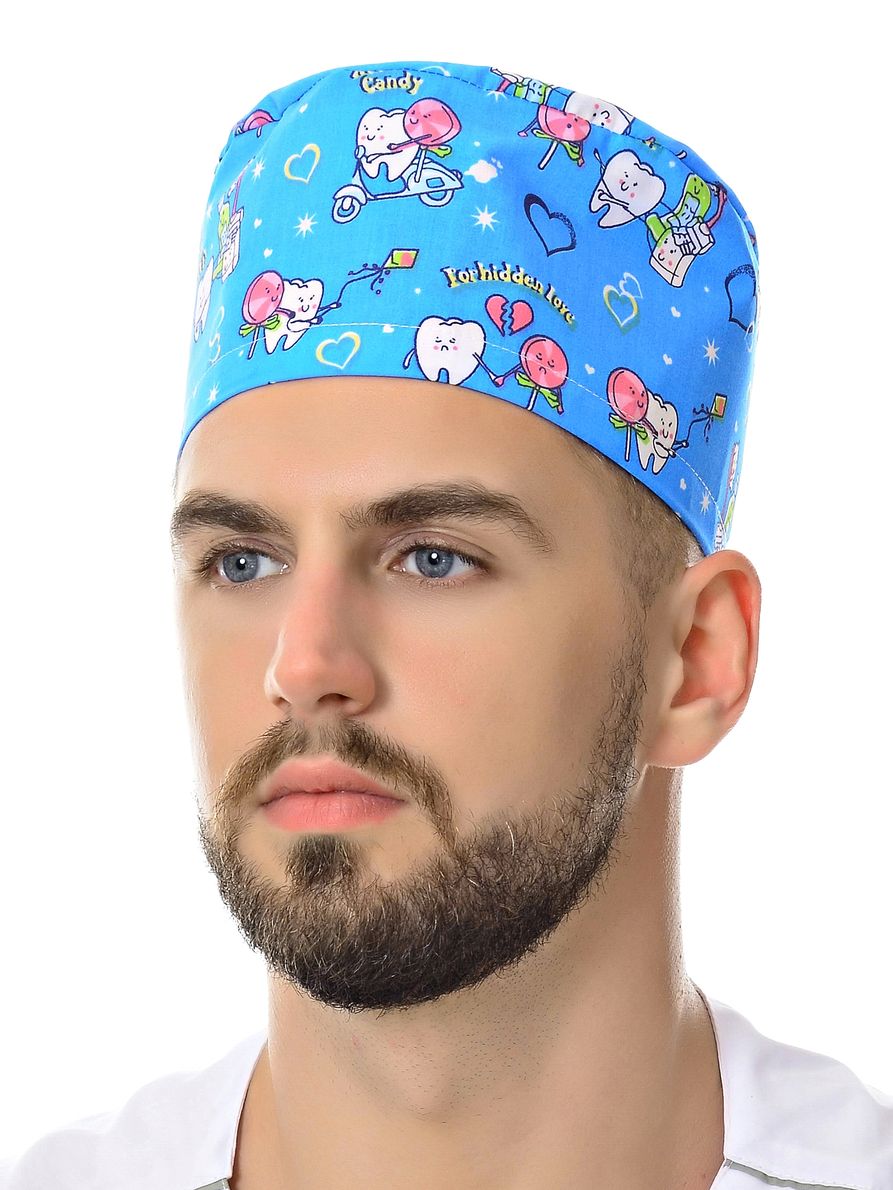 

Шапочка медицинская мужская MedicalWear 601 белая 56-62 RU, 601