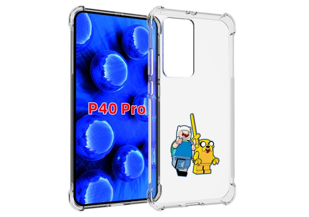 

Чехол MyPads время приключений лего для Huawei P40 Pro противоударный, Прозрачный, Tocco