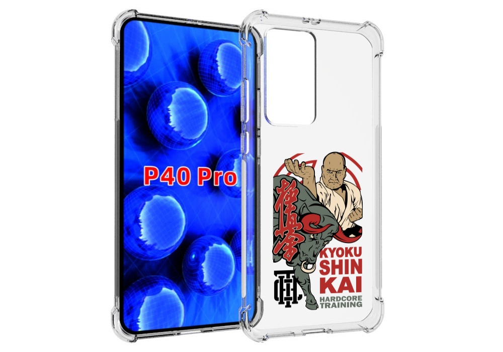 

Чехол MyPads единоборства рисунок для Huawei P40 Pro противоударный, Прозрачный, Tocco