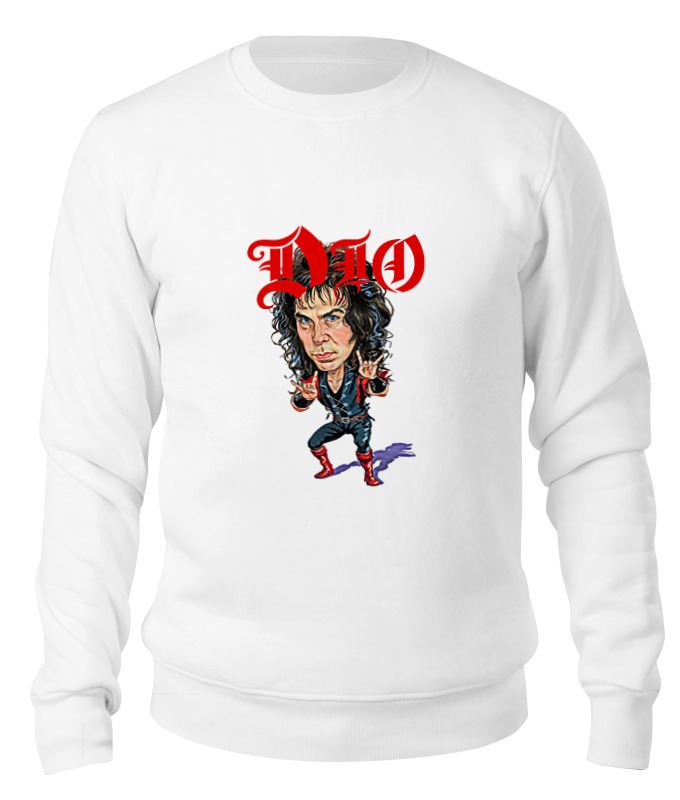 

Свитшот унисекс Printio Ronnie james dio белый S, Ronnie james dio