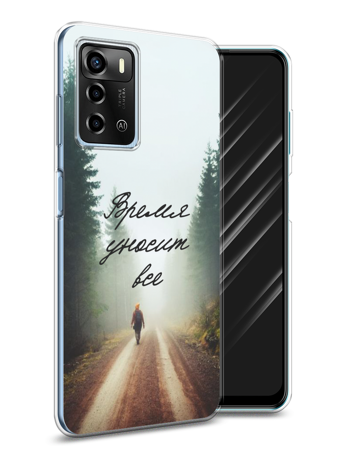 

Чехол Awog на ZTE Blade A72 / ЗТЕ Блэйд A72 "Время уносит все", Разноцветный, 135450-6