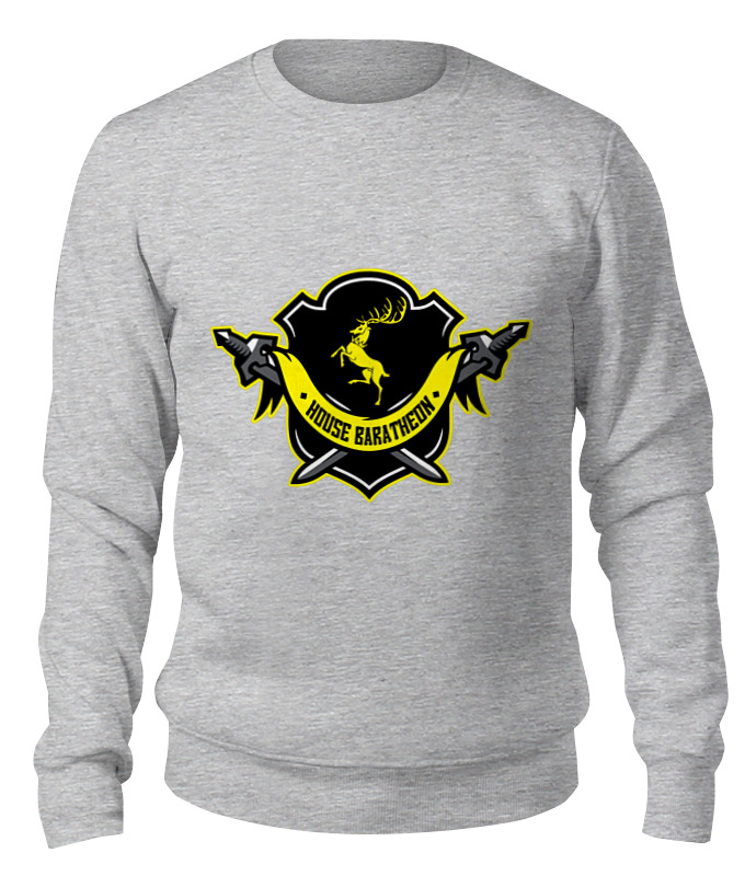 

Свитшот унисекс Printio House baratheon серый XS, House baratheon