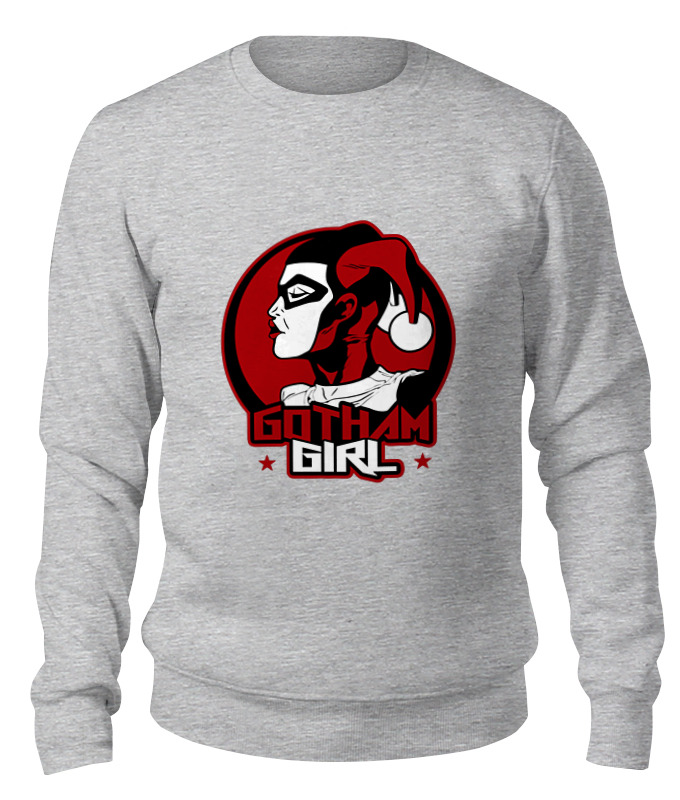 

Свитшот унисекс Printio Gotham girl серый XS, Gotham girl