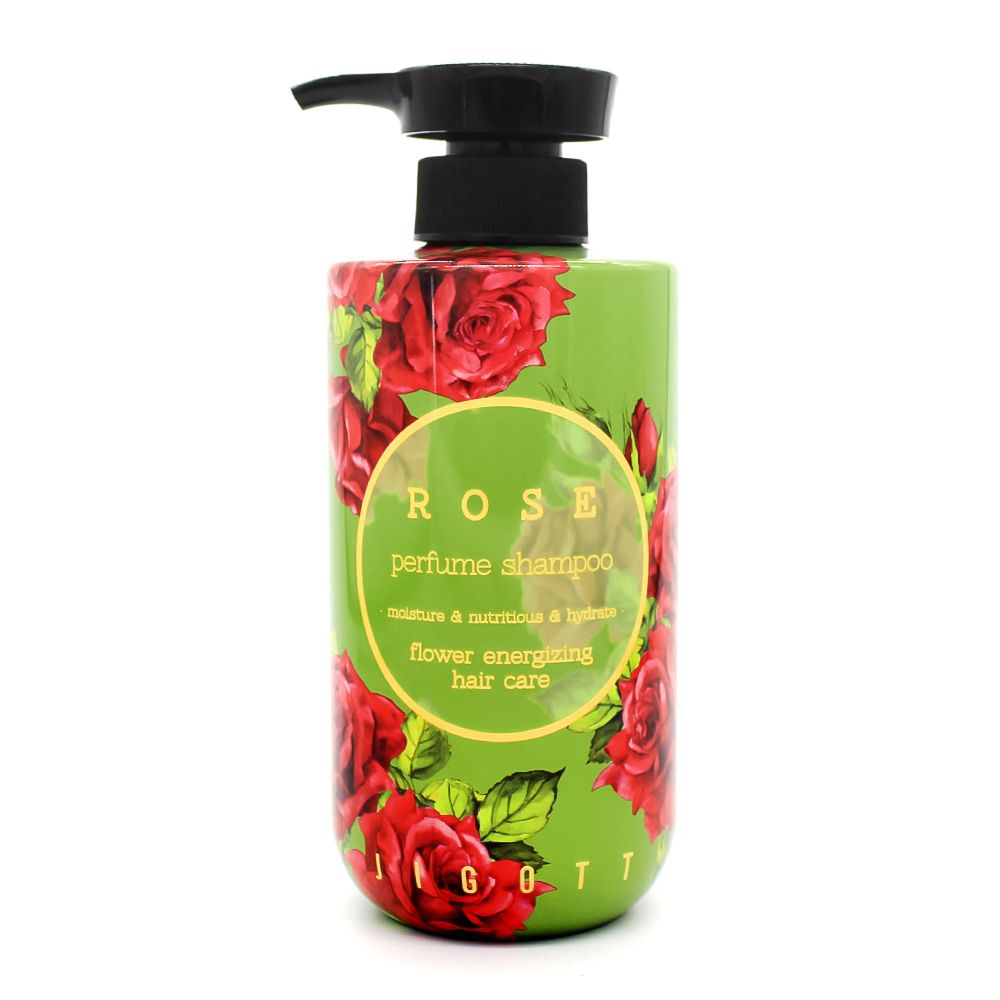 Парфюмированный шампунь для волос Jigott, с ароматом розы, 500 мл