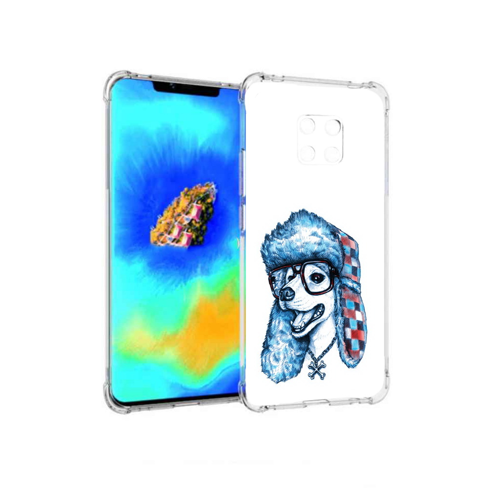 

Чехол MyPads зимний пес для Huawei Mate 20 Pro, Прозрачный, Tocco