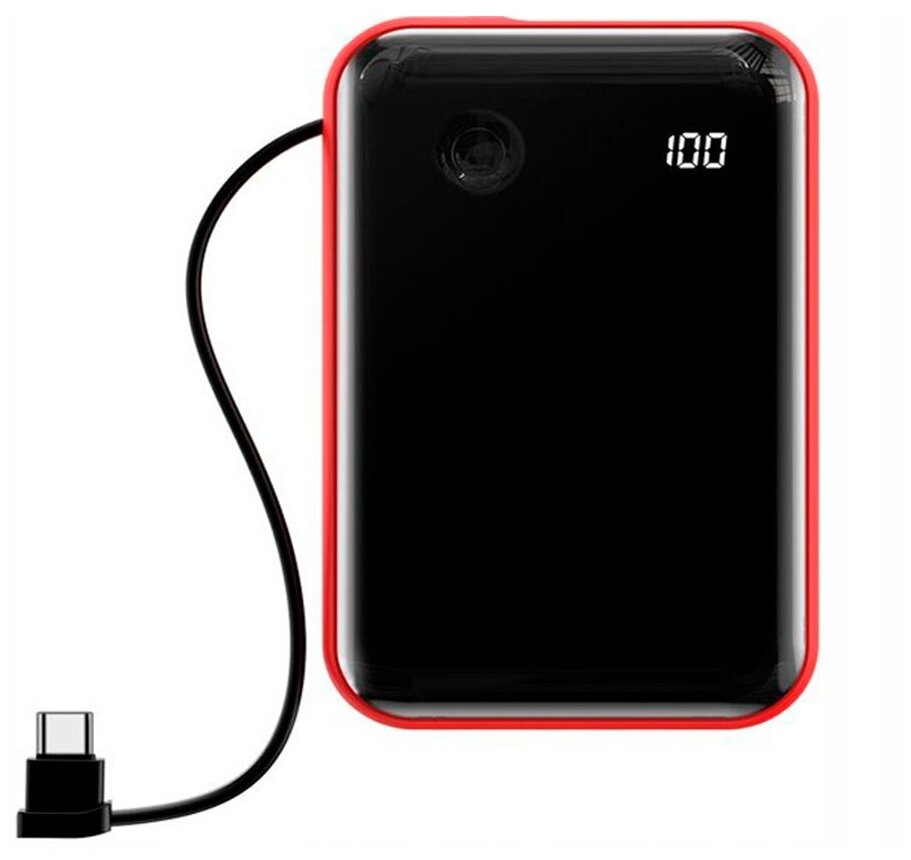 

Power Bank 10000 mAh с кабелем Type C Baseus Mini S Display 3A