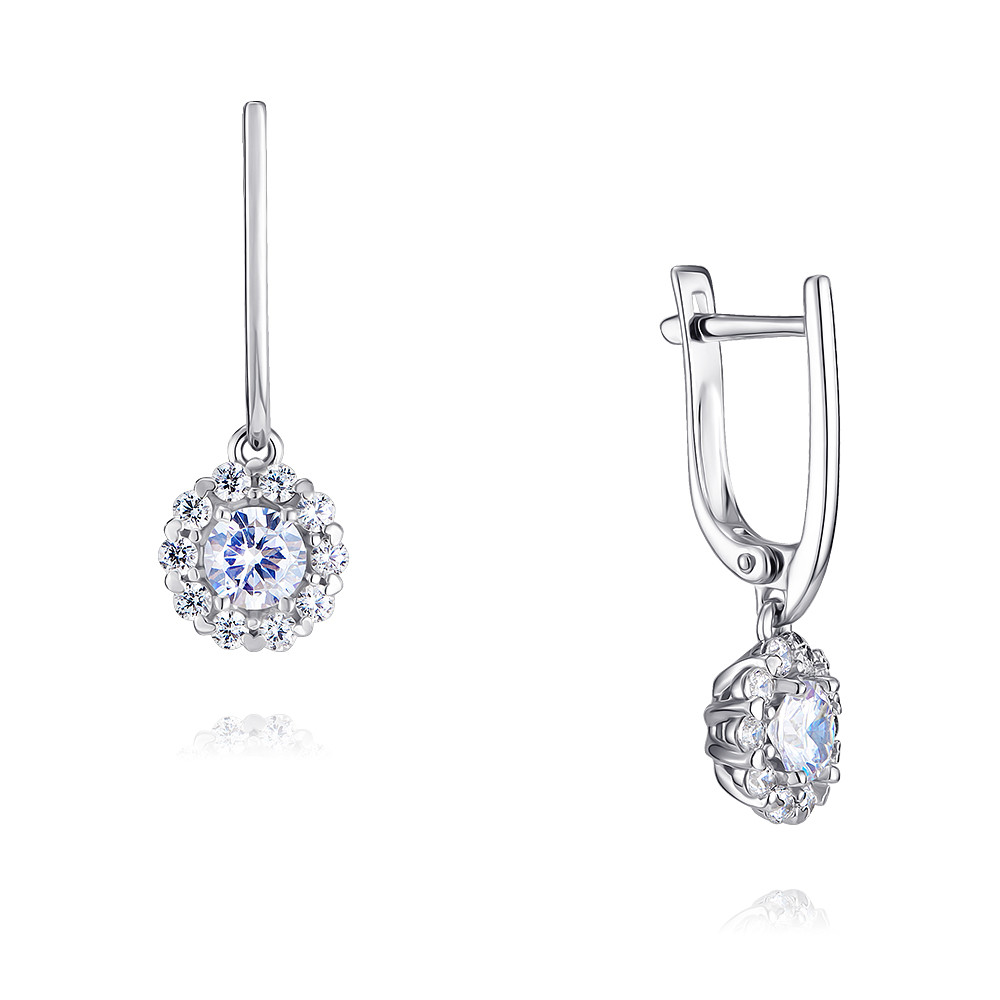 

Серьги из белого золота с фианитом ADAMAS 24039147/01-А511Д-72, 24039147/01-А511Д-72