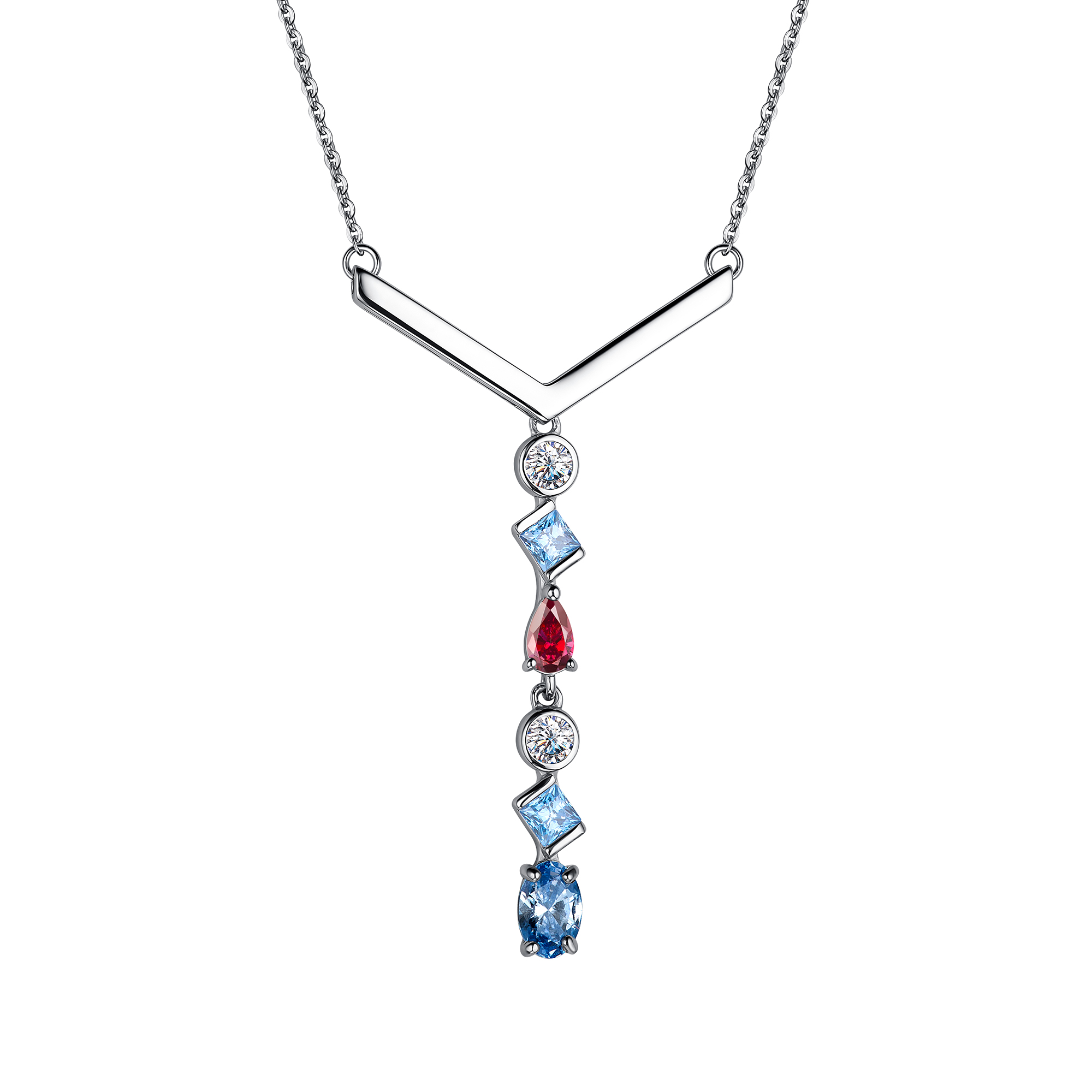 

Колье из серебра со swarovski 50 см АЛЬКОР 06-2569/СВ62-00, 06-2569/СВ62-00