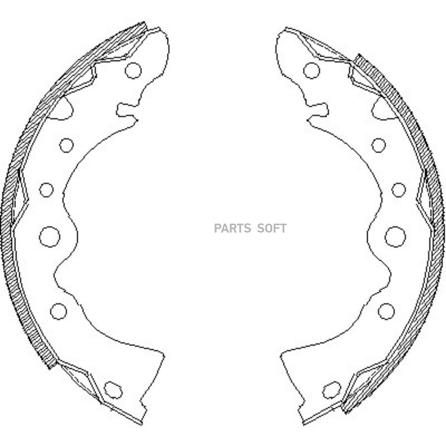 

Колодки Торм.Бараб.[203x35] Remsa арт. 414400
