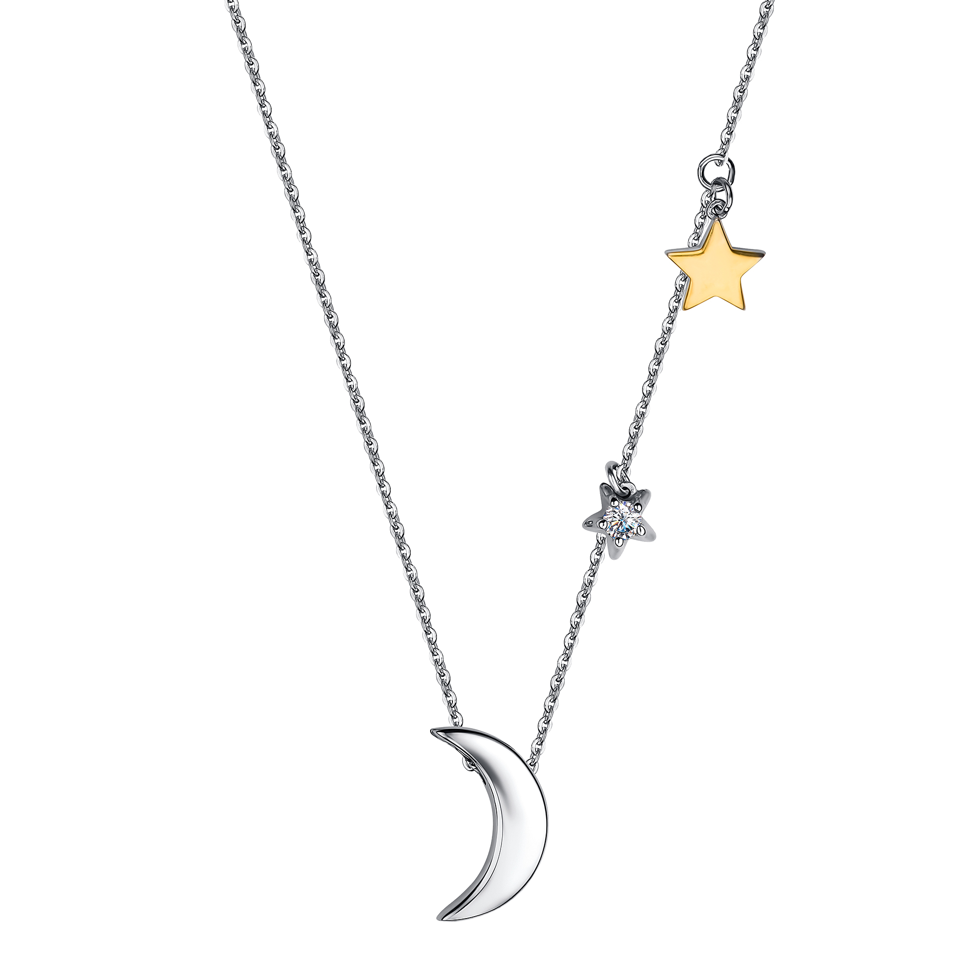 

Колье из серебра со swarovski 45 см АЛЬКОР 06-2613/00СВ-18, 06-2613/00СВ-18
