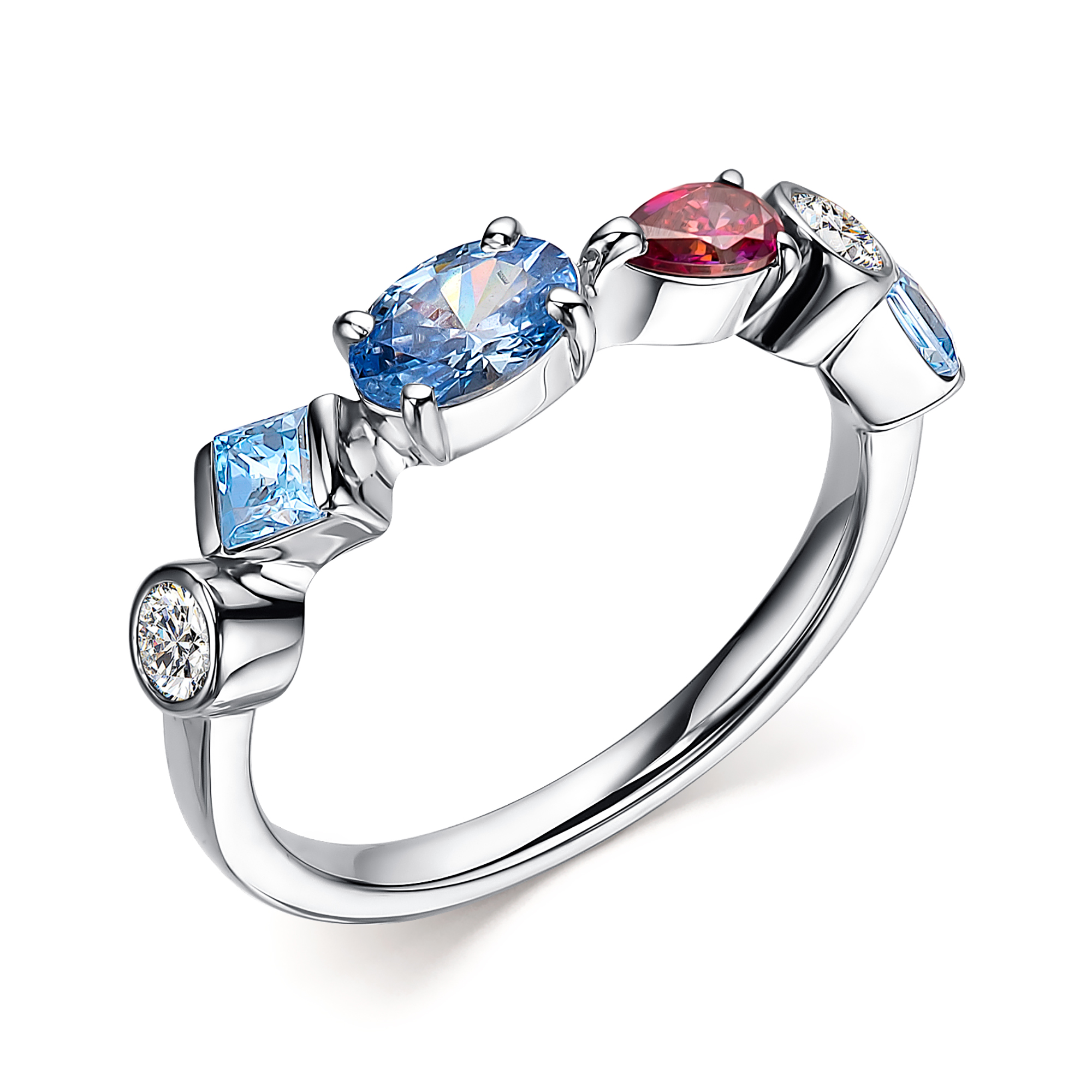 фото Кольцо из серебра со swarovski р. 16 алькор 01-2571/св62-00