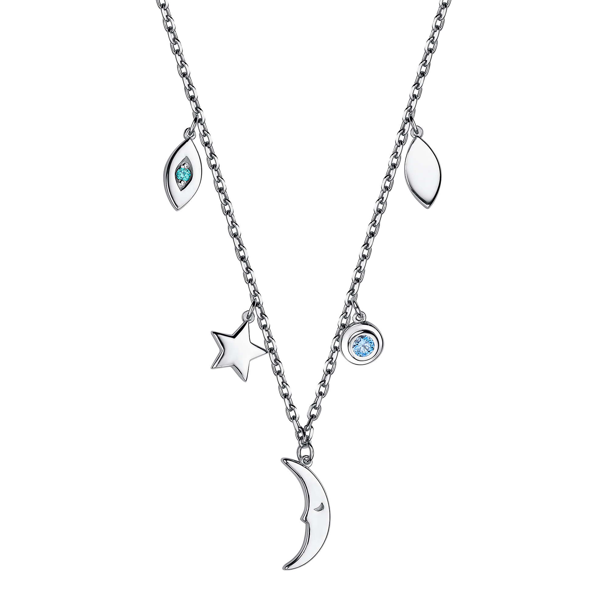 

Колье из серебра со swarovski 37 см АЛЬКОР 06-2585/СВ72-00, 06-2585/СВ72-00