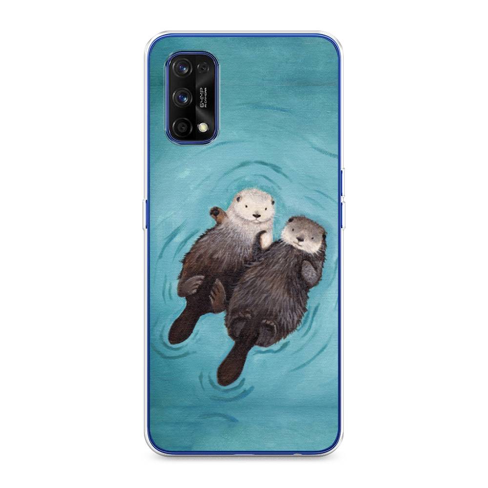 

Чехол Awog на Realme 7 Pro "Парочка бобров", Разноцветный, 254050-10