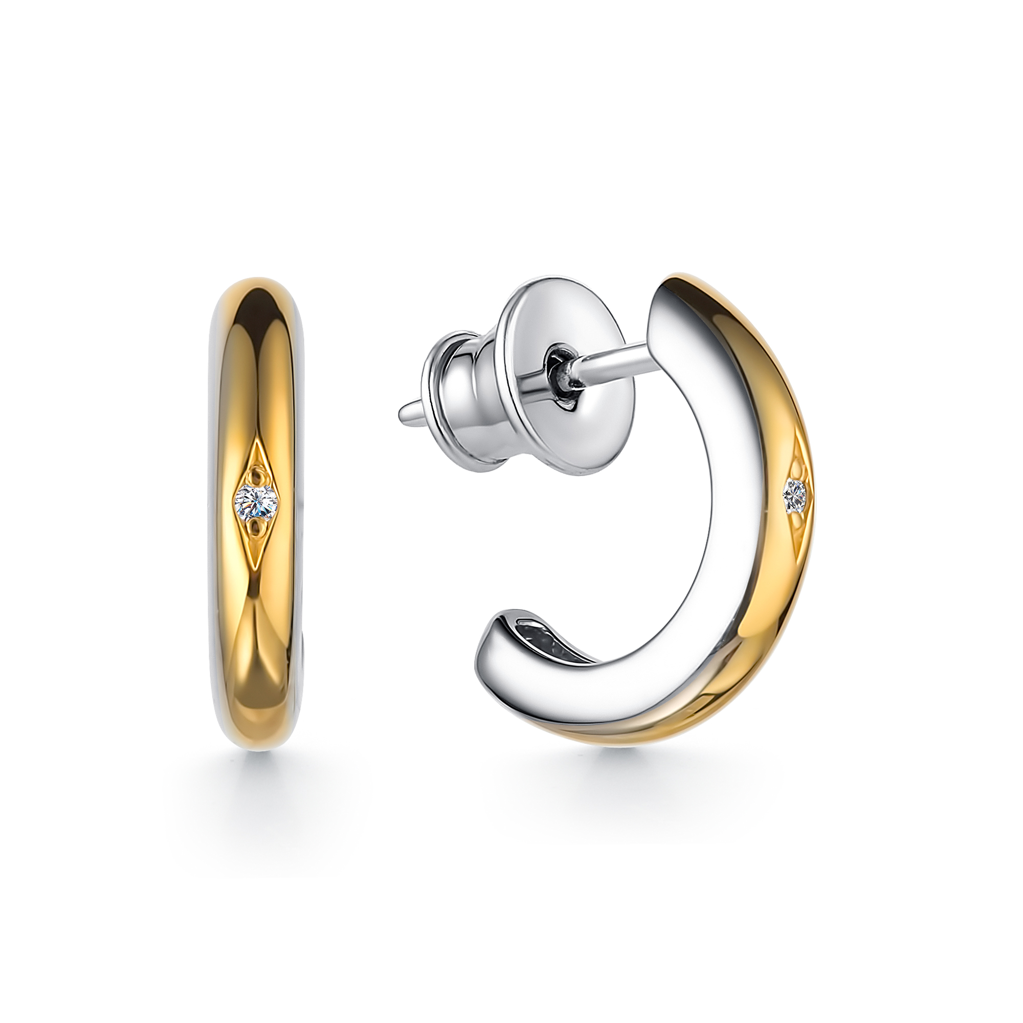 

Моносерьга из серебра со swarovski АЛЬКОР 02-2622/00СВ-18, 02-2622/00СВ-18