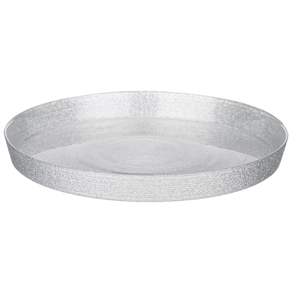 

Тарелка AKCAM miracle silver shiny высокий борт 21см