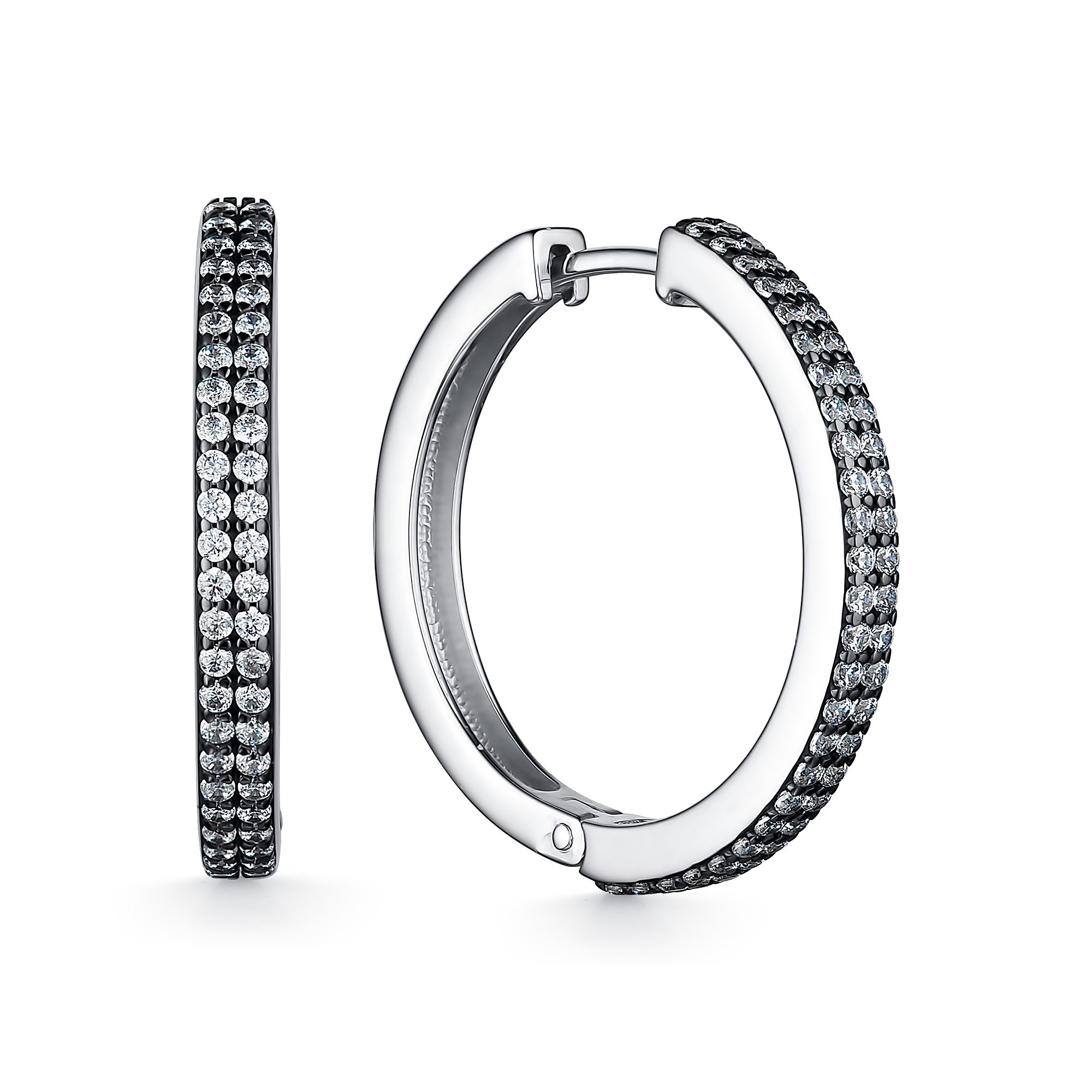 

Серьги конго из серебра с фианитом АЛЬКОР 02-2286/00КЦ-07, 02-2286/00КЦ-07