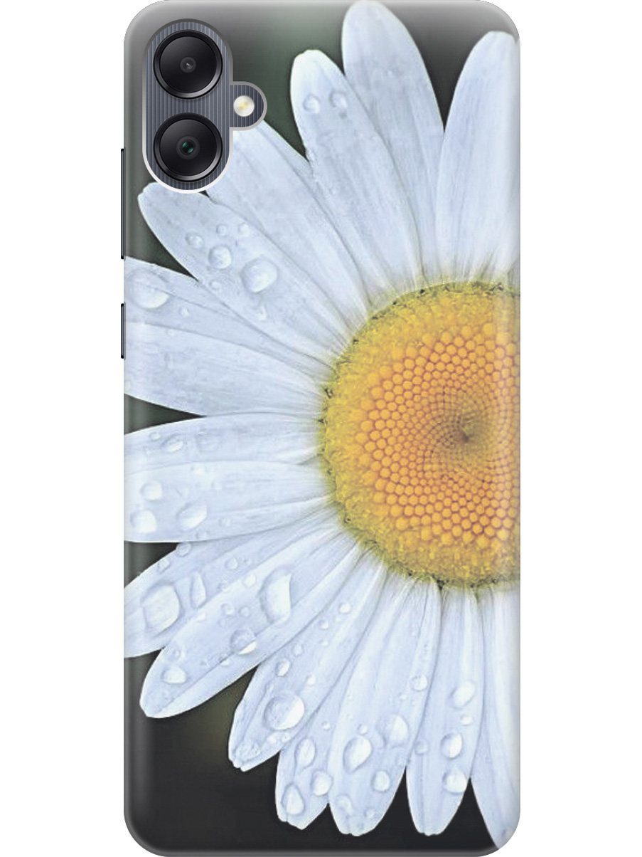 

Силиконовый чехол на Samsung Galaxy A05 "Ромашка", Белый;желтый;черный, 20001452