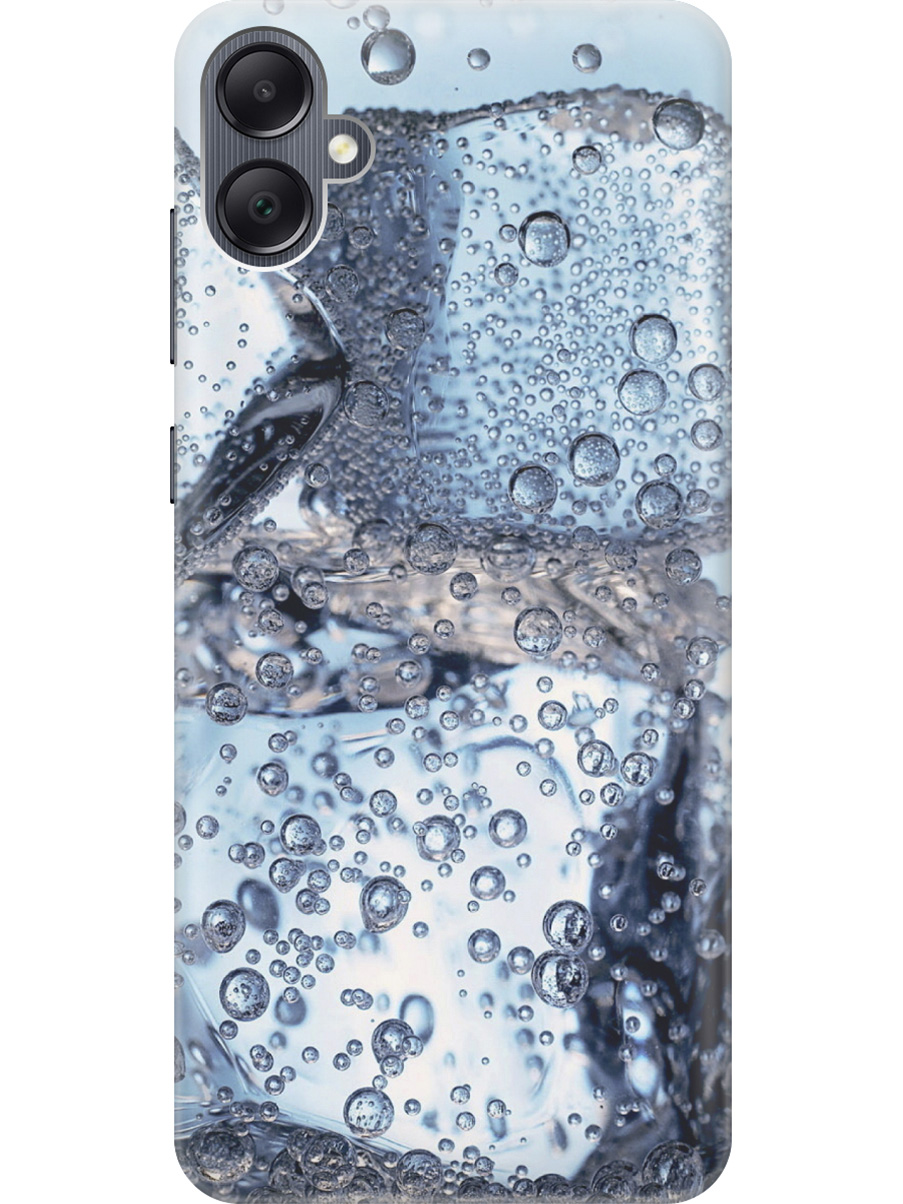 

Силиконовый чехол на Samsung Galaxy A05 "Лед и пузырьки", Белый;голубой, 20001452