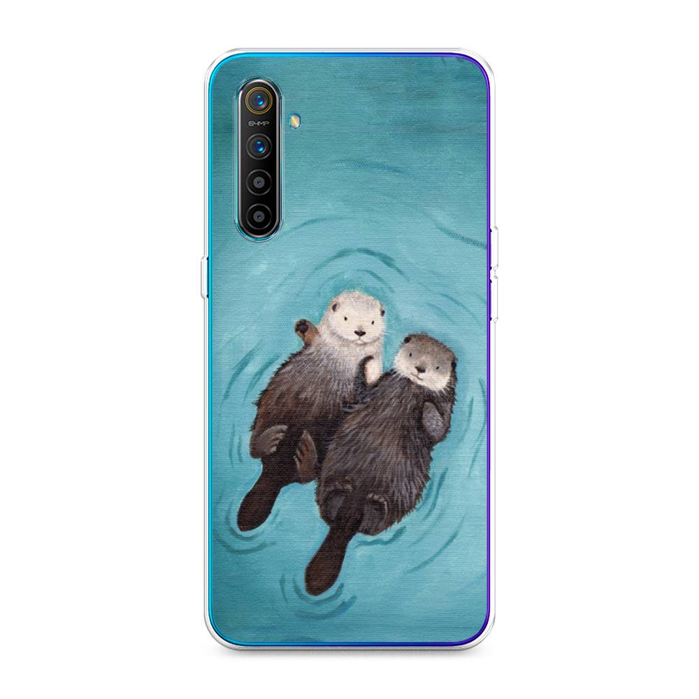 

Чехол Awog на Realme XT "Парочка бобров", Разноцветный, 251450-10