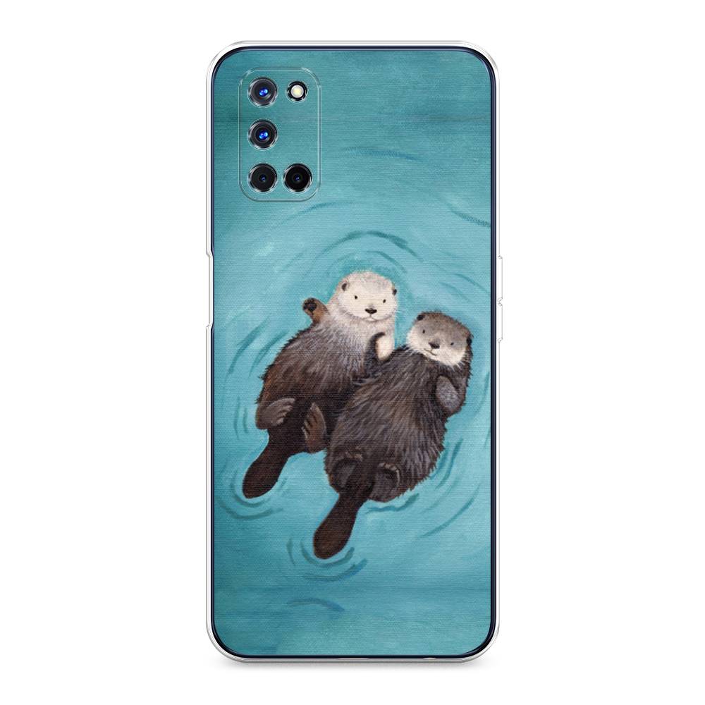 

Чехол Awog на Oppo A52 "Парочка бобров", Разноцветный, 253150-10