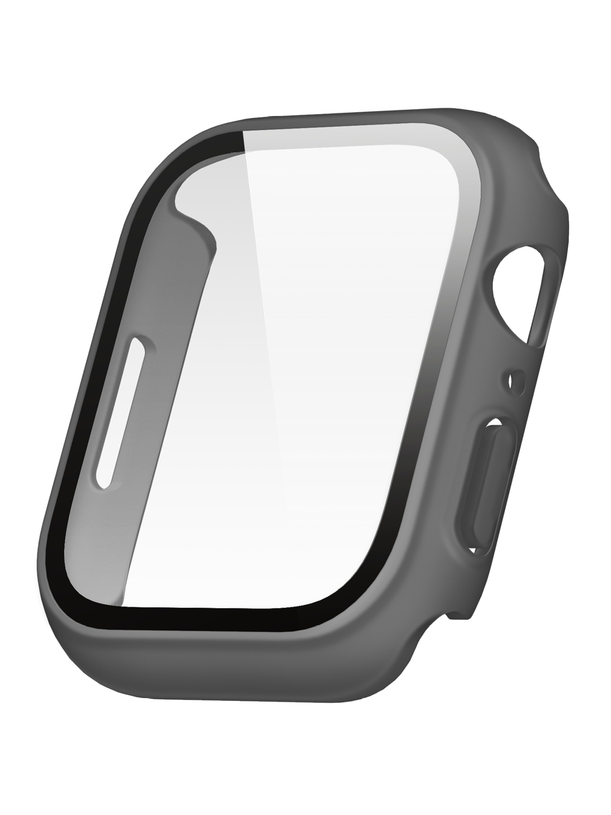 Чехол Elago для Apple Watch 40/41 mm Clear Shield case+9H glass Frosted Dark grey