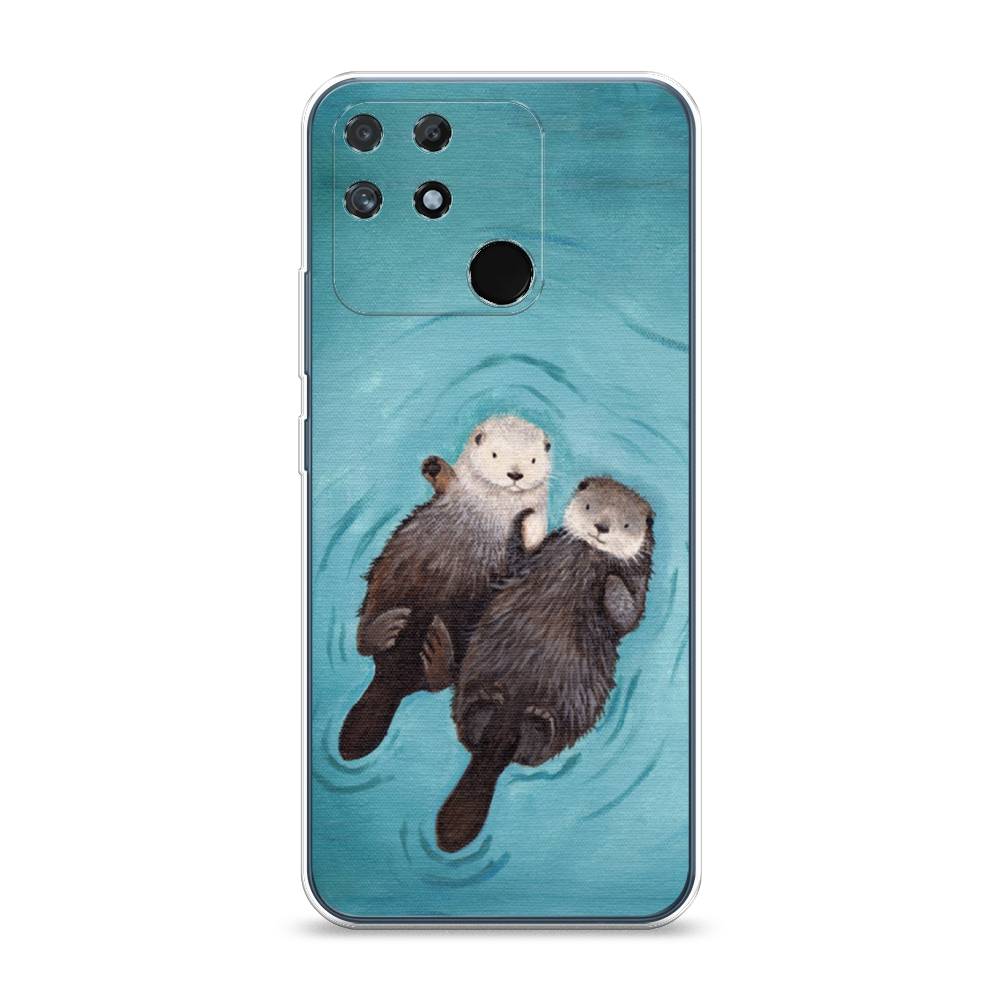 

Чехол Awog на Realme Narzo 50A "Парочка бобров", Разноцветный, 258450-10