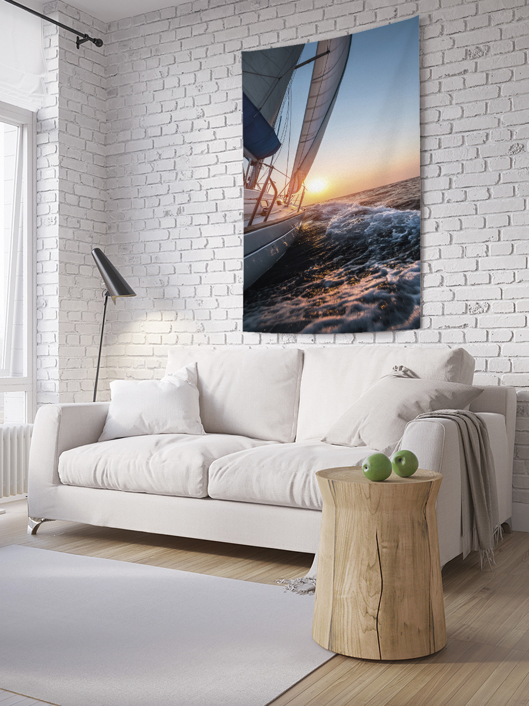 

Вертикальное фотопанно на стену JoyArty Путешествие в утренних лучах 150x200 см, Путешествие в утренних лучах