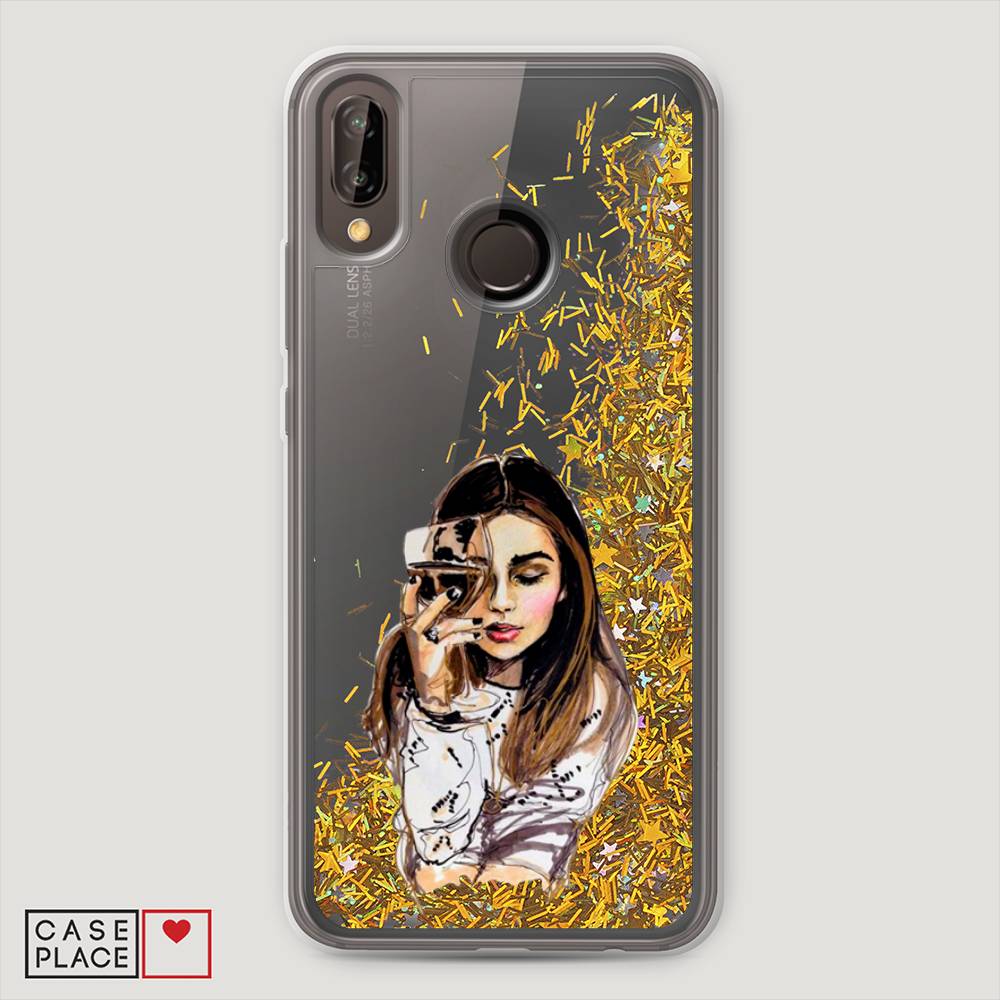 

Чехол Awog "Девушка с бокалом" для Huawei P20 Lite, 64490-1