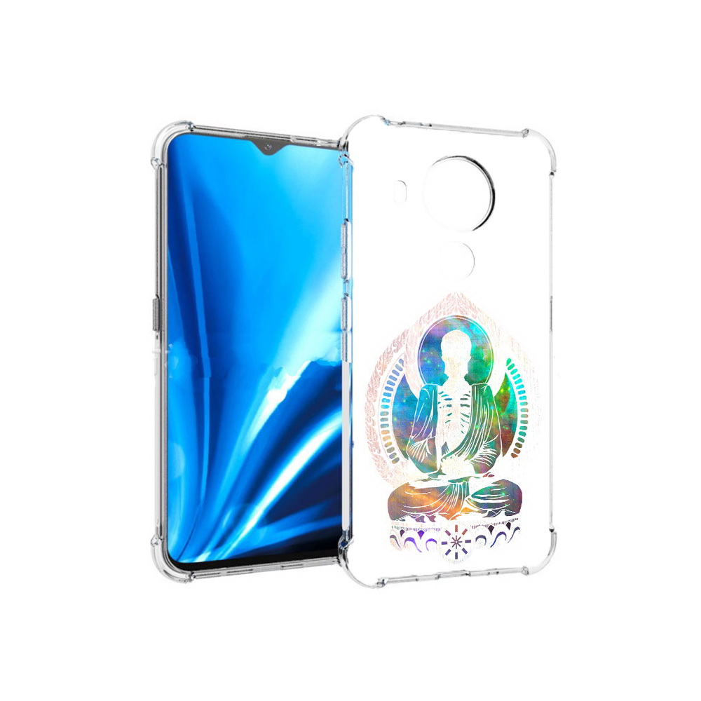 

Чехол MyPads Tocco для Nokia 5.4 умный скелет (PT156621.100.653), Прозрачный, Tocco