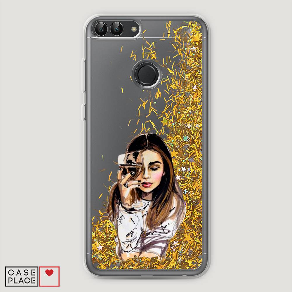

Чехол Awog "Девушка с бокалом" для Huawei P Smart, 64090-1