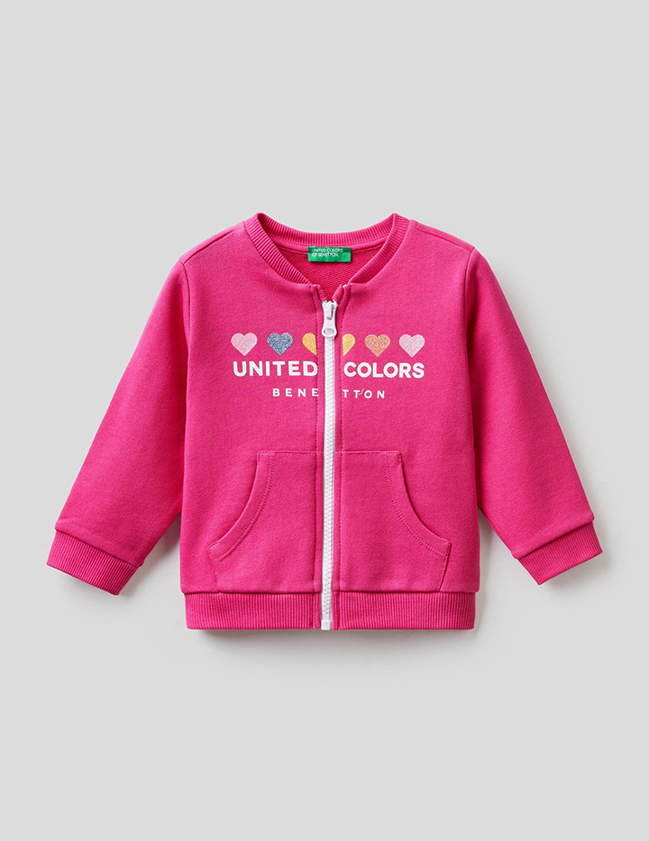 

Толстовка детская Benetton 22P_3J70C5920_3L5_XX розовый р.98, 22P_3J70C5920_3L5