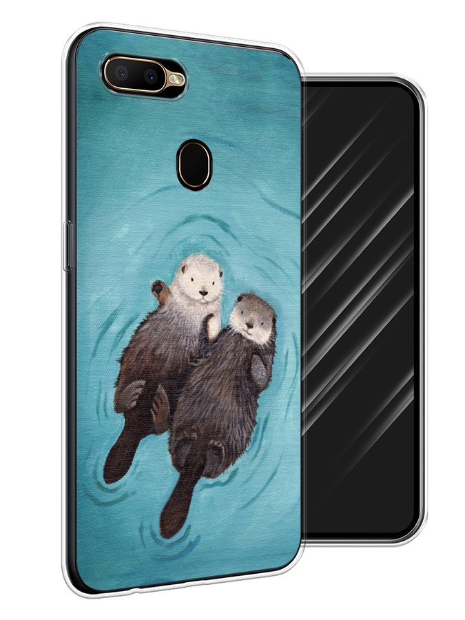 

Чехол Awog на Oppo A5s "Парочка бобров", Разноцветный, 252350-10