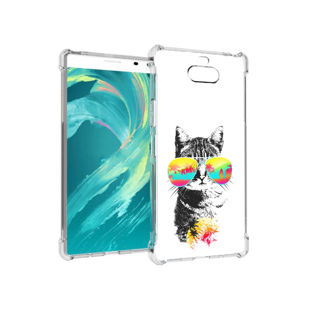 

Чехол MyPads Tocco для Sony 8 крутой кот (PT140835.236.425), Прозрачный, Tocco