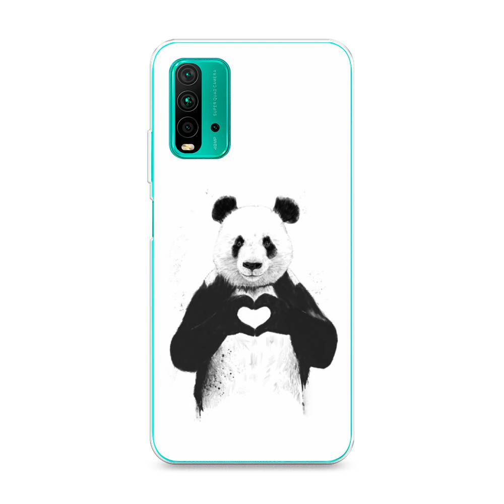 

Чехол Awog на Xiaomi Redmi 9T "Панда love", Разноцветный, 39850-10