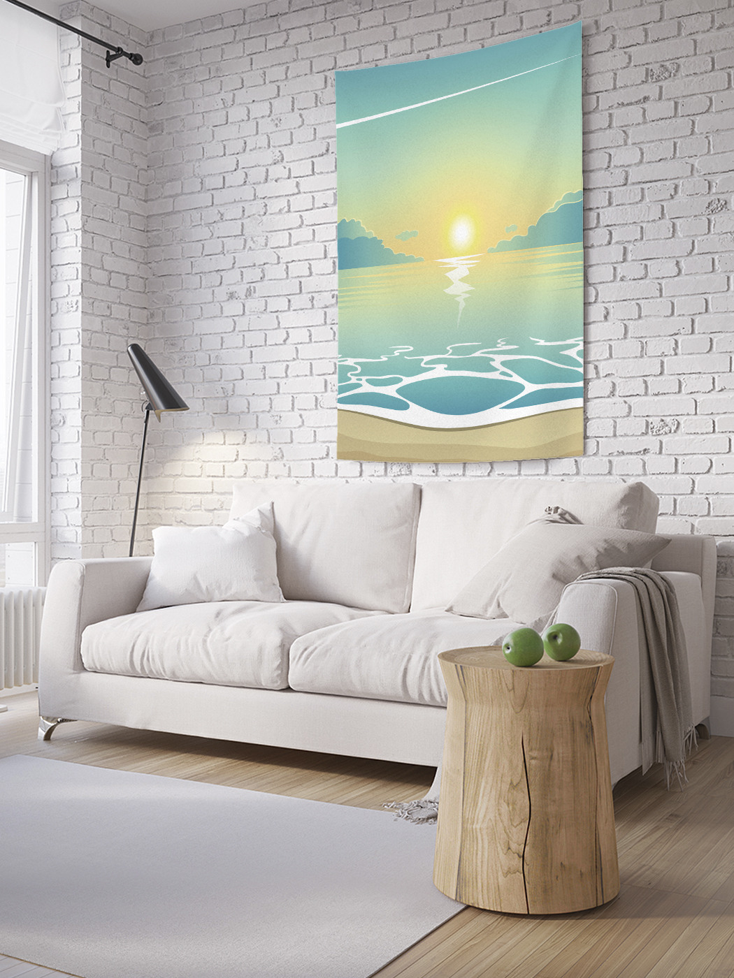 

Вертикальное фотопанно на стену JoyArty Морская пена 150x200 см, Морская пена
