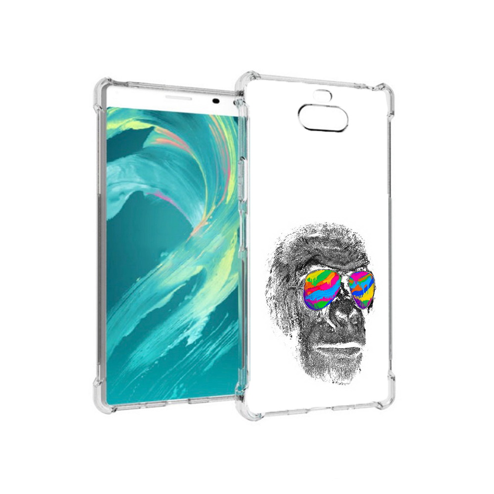 

Чехол MyPads Tocco для Sony 8 крутая обезьяна в очках (PT140835.236.422), Прозрачный, Tocco