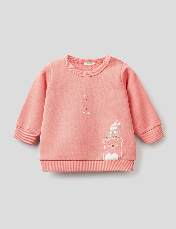 

Свитшот детский Benetton 22P_3J70A1008_37E_74 розовый р.74, 22P_3J70A1008_37E