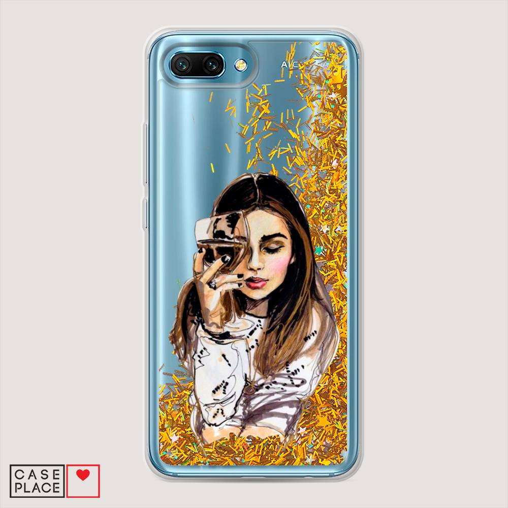 

Чехол Awog "Девушка с бокалом" для Honor 10, 65390-1