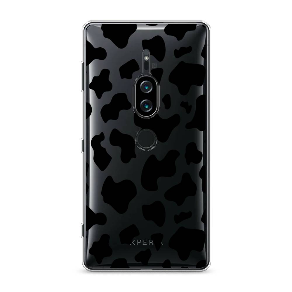 

Силиконовый чехол "Пятна коровы черные" на Sony Xperia XZ2 Premium, 53350-2