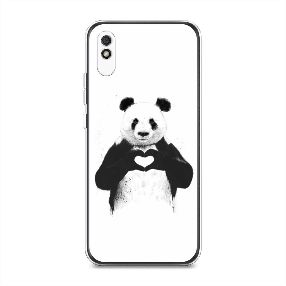 

Чехол Awog на Xiaomi Redmi 9A "Панда love", Разноцветный, 38950-10