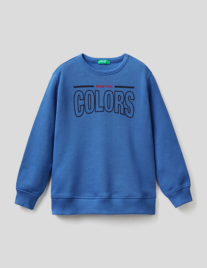 

Свитшот детский Benetton 22P_3J68C100P_21H_S серый р.122, 22P_3J68C100P_21H