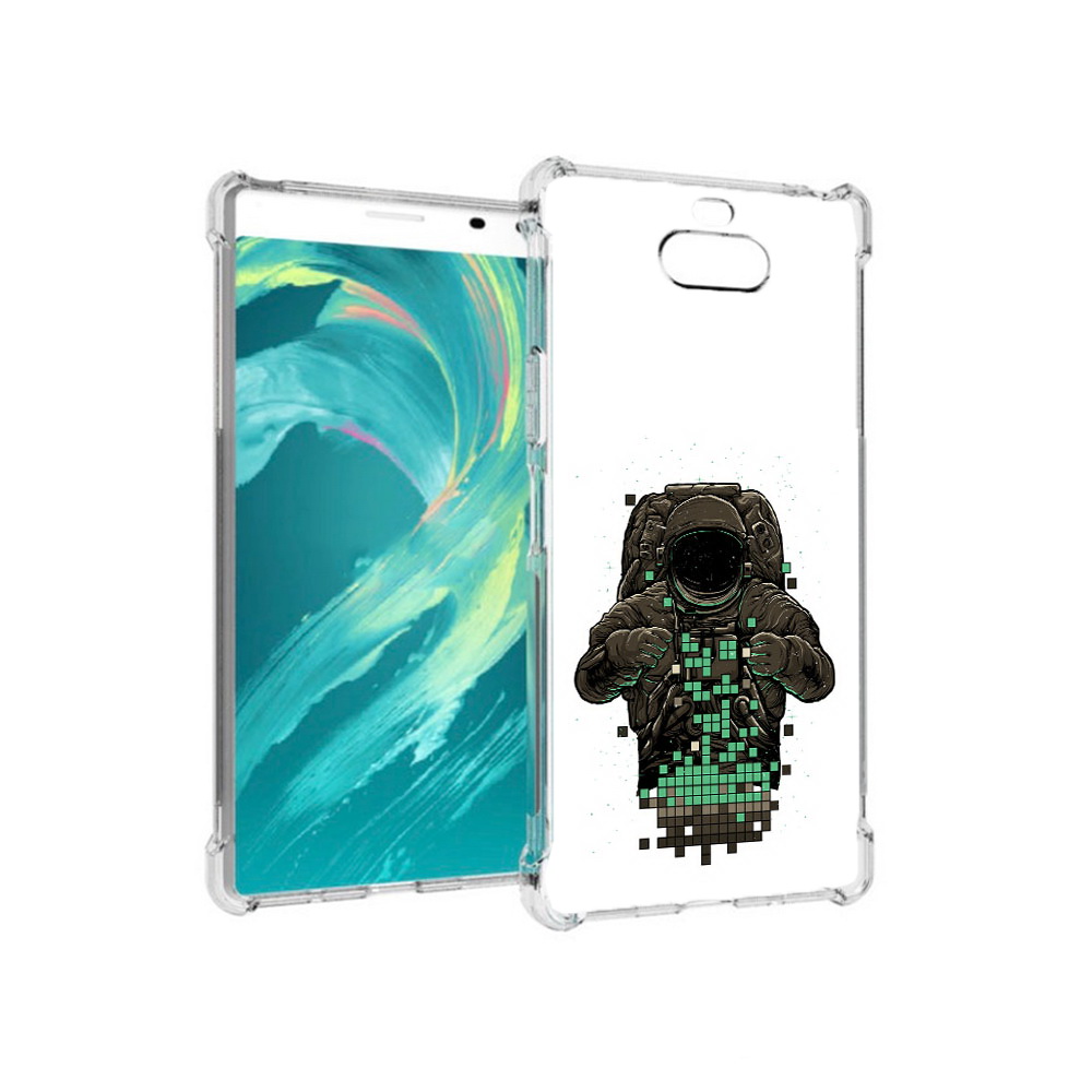 

Чехол MyPads Tocco для Sony 8 космонавт с пикселями (PT140835.236.394), Прозрачный, Tocco