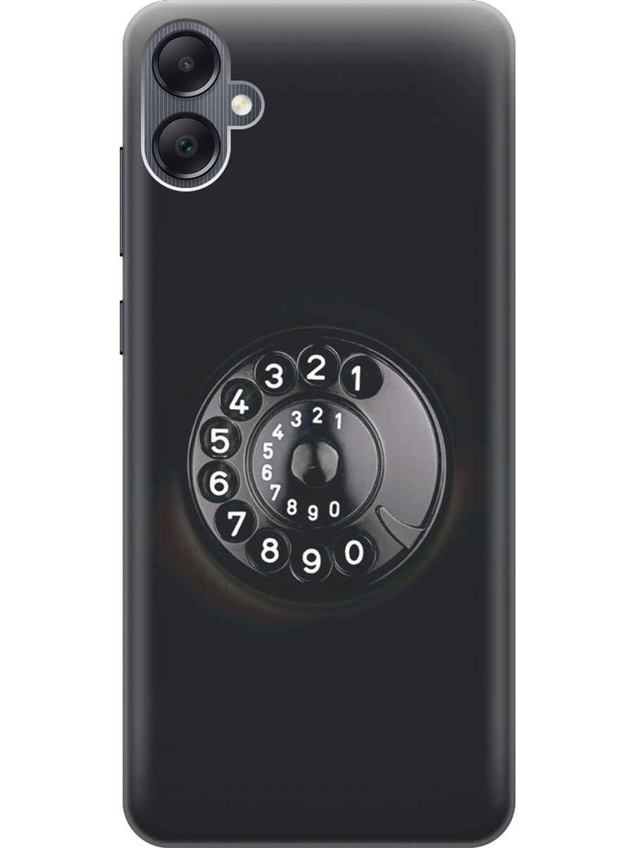 

Силиконовый чехол на Samsung Galaxy A05 "Диск телефона", Серый;черный, 20001452