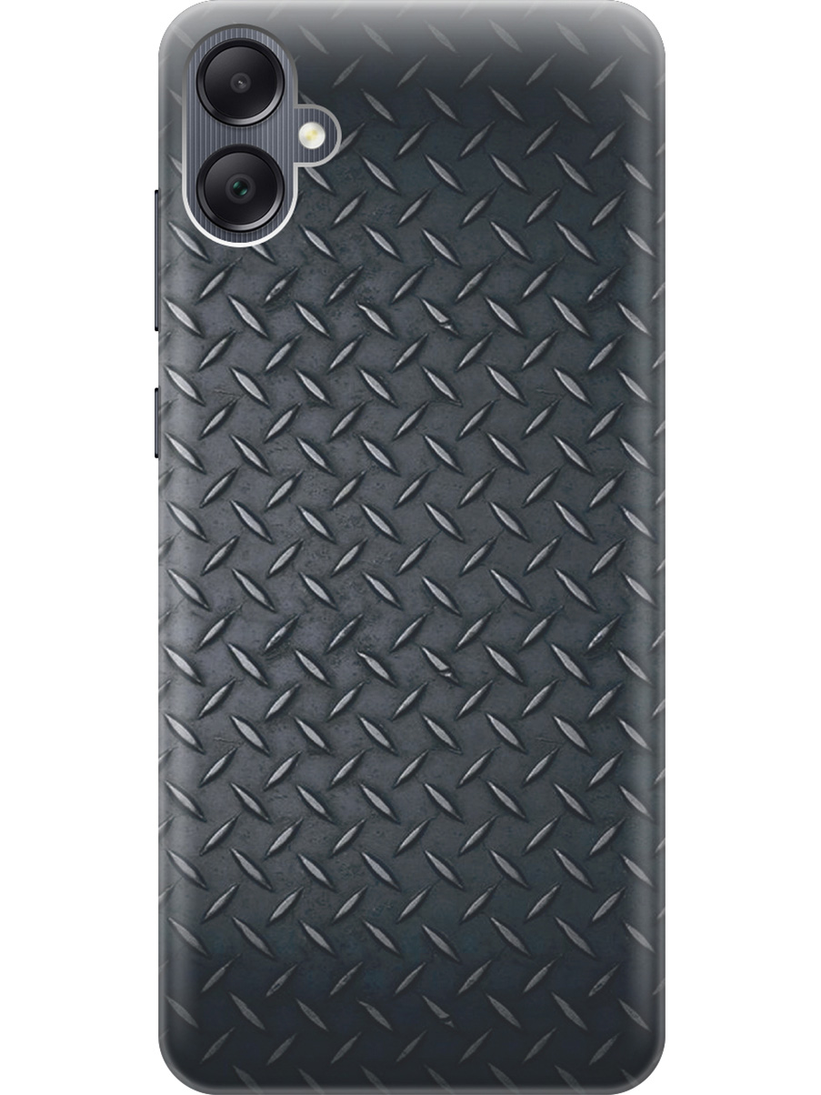 

Силиконовый чехол на Samsung Galaxy A05 "Металлический лист", Серый;черный, 20001452