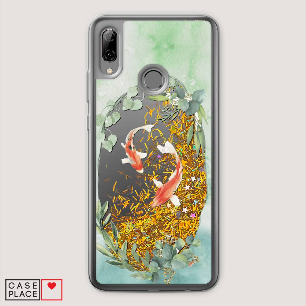 

Чехол Awog на Honor 10 Lite "Две золотые рыбки", Зеленый, 67590-1