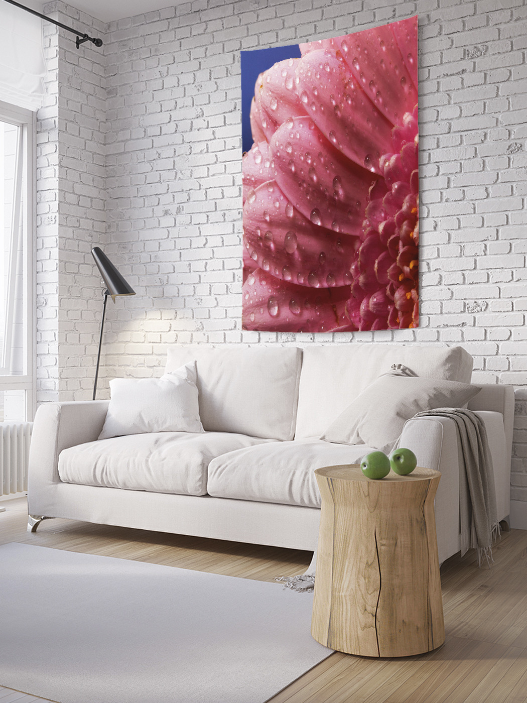 

Вертикальное фотопанно на стену JoyArty Лепестки в росе 150x200 см, Лепестки в росе