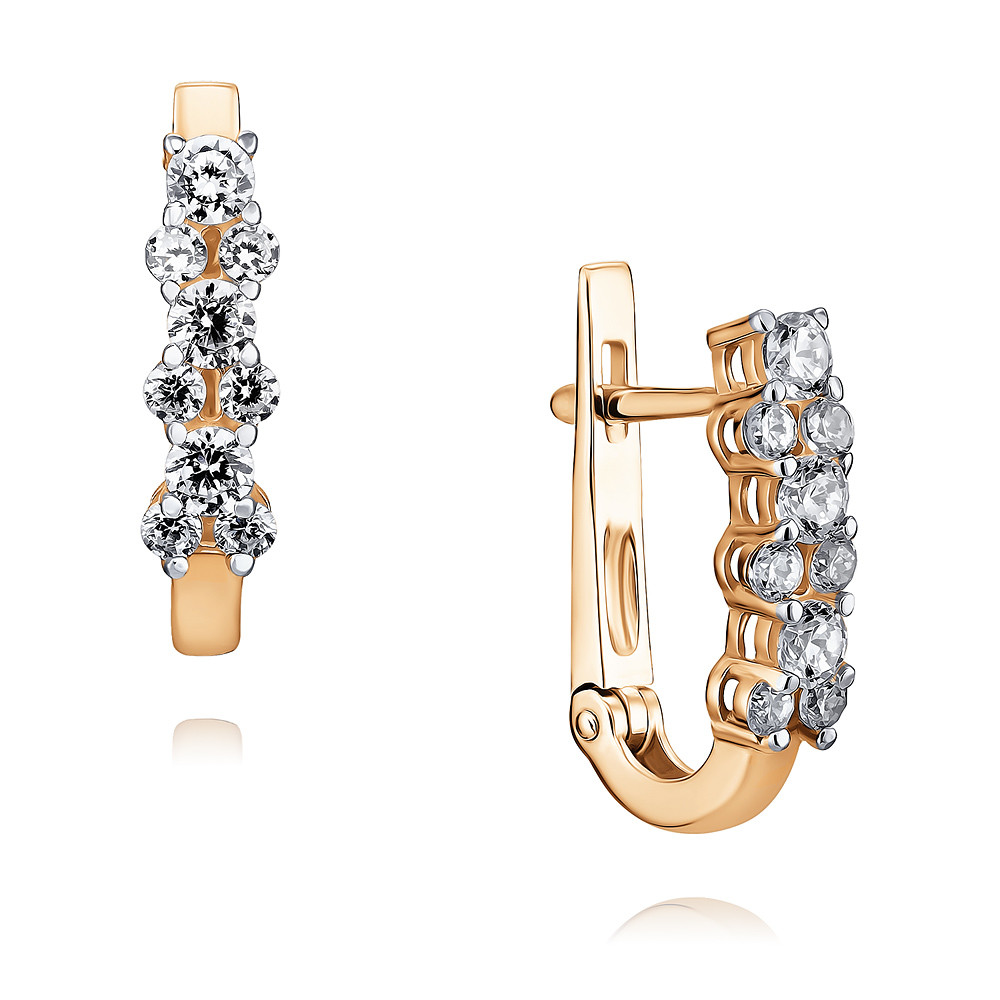 

Серьги из красного золота с фианитом ADAMAS 2451193/03-А50Д-72, 2451193/03-А50Д-72