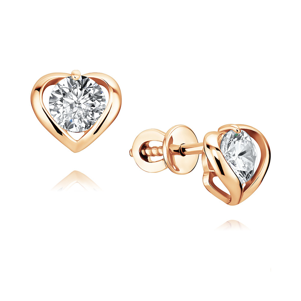 

Серьги из красного золота с фианитом ADAMAS 2152549/03-А50-72, 2152549/03-А50-72