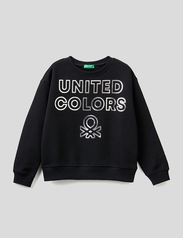

Свитшот детский Benetton 22P_3J68C101O_100_XL черный р.152, 22P_3J68C101O_100
