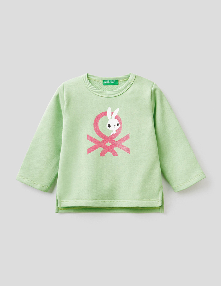 

Свитшот детский Benetton 22P_3J70G100C_26L_98 зеленый р.98, 22P_3J70G100C_26L